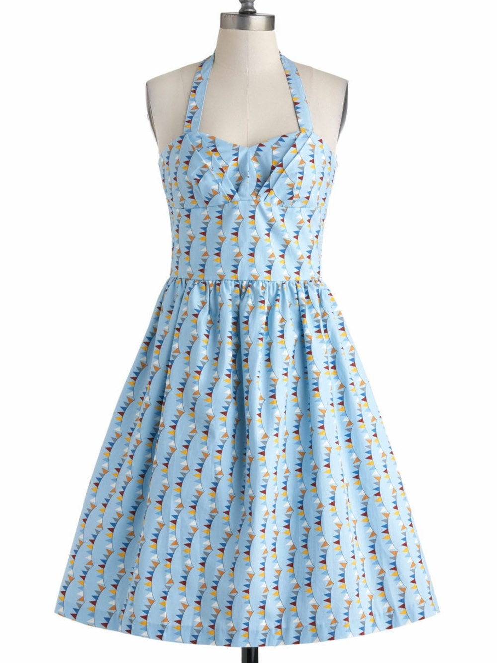 Myrtlewood of California Light Blue Halter Dress
